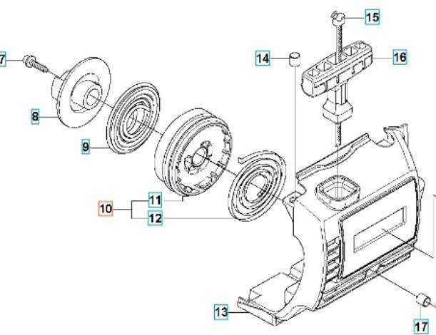 Kółko rozrusznika Husqvarna 323R