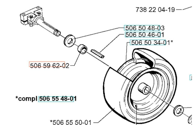 Przedłużka Husqvarna - Tuleja Rider 13
