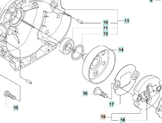 Sprzęgło Husqvarna 333R