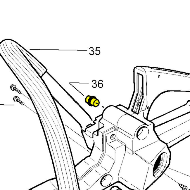 Amortyzator Husqvarna 136 137 141 prawa strona