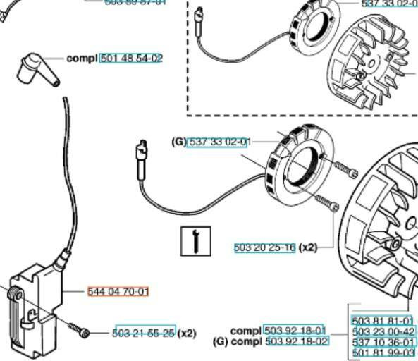 Moduł Husqvarna 340, 345, 350, 346 357 359, 455e