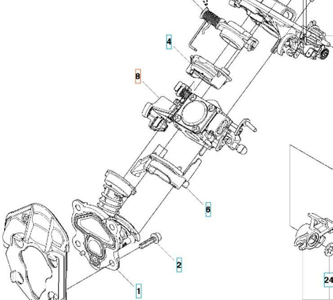 Gaźnik Husqvarna C1M-EL37B 445
