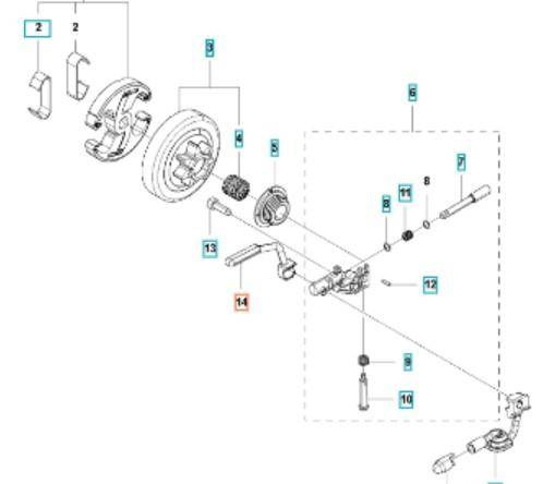 Przewód oleju Husqvarna 455 druga