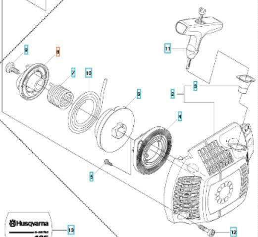 Koło rozrusznika Husqvarna 135 340 345 435 440 450