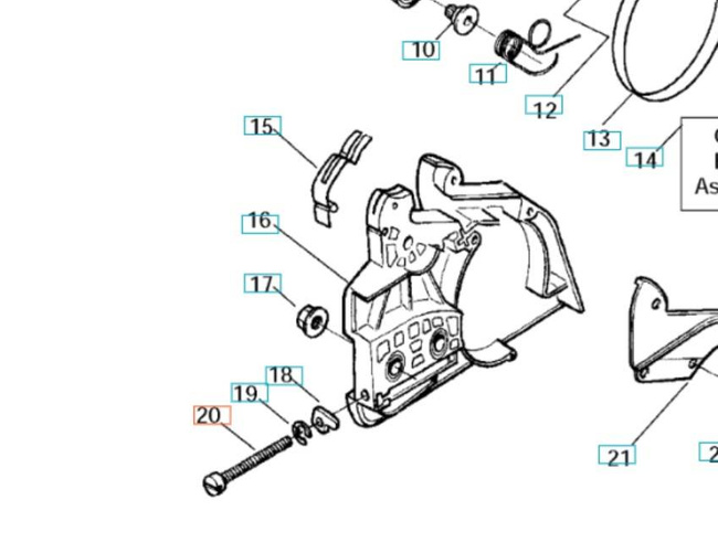 Śruba napinacza Husqvarna 137