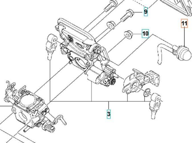 Pompka primmer Husqvarna
