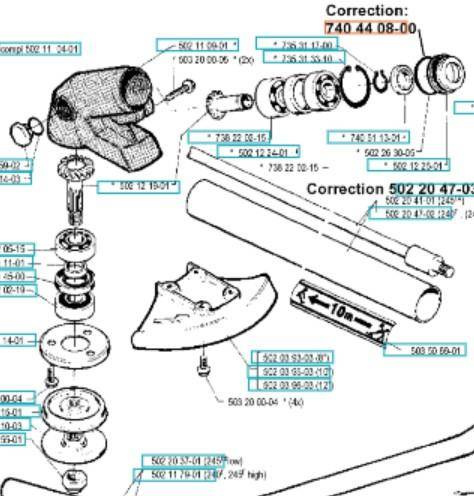 Uszczelka przekł. Husqvarna 250 R
