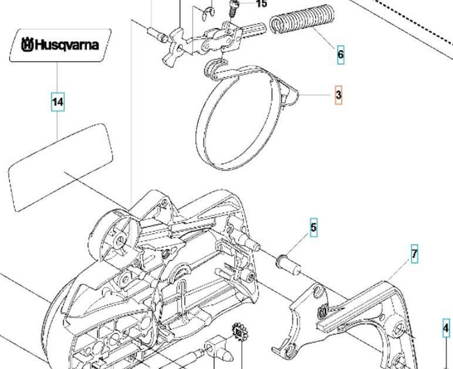 Taśma hamulca Husqvarna 435 440