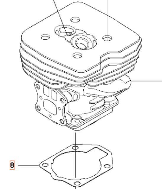 Uszczelka cylindra Husqvarna 355 RX
