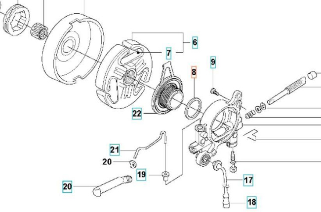 Uszczelka pompy Husqvarna 365