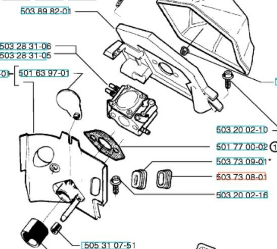 Uszczelka gaźnika Husqvarna 51