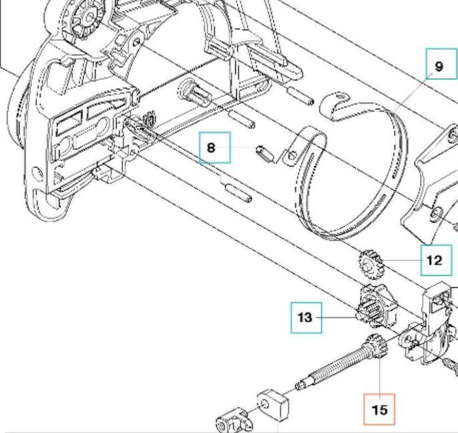 Napinacz Husqvarna 236 - śruba
