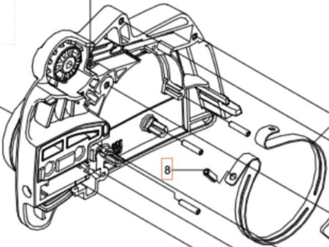 Sworzeń hamulca Husqvarna 137 236