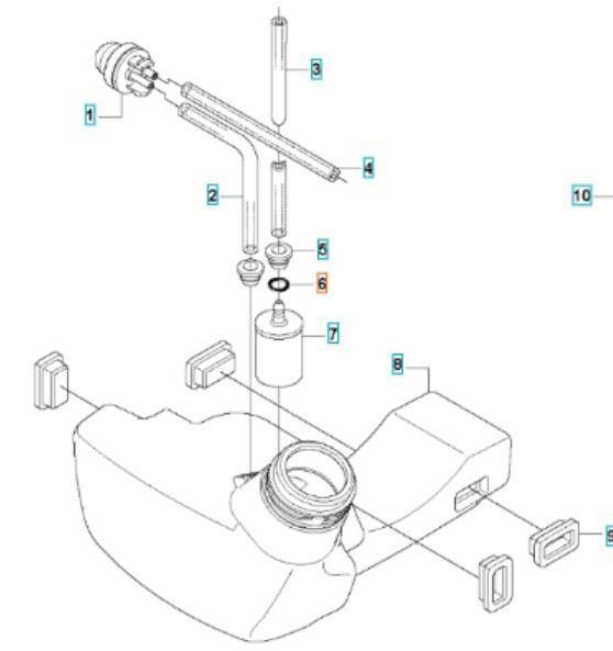 Zacisk oring na wężyk Husqvarna 535 RX