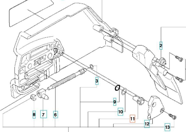 Napinacz Husqvana 435 445 zębatka