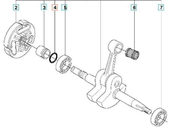 Uszczelka Husqvarna 365 o-ring