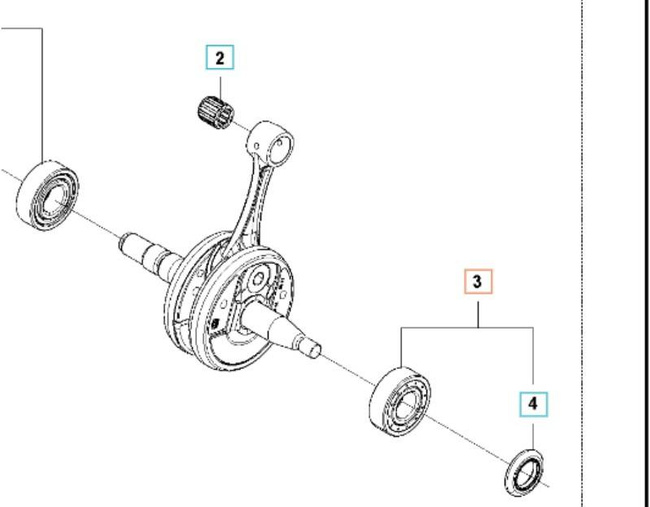 Łożysko Husqvarna 6303