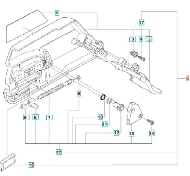 Pokrywa sprzęgła Husqvarna 365 , 372