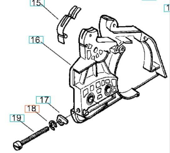 Zabezpieczenie, pierścień napinacza Husqvarna