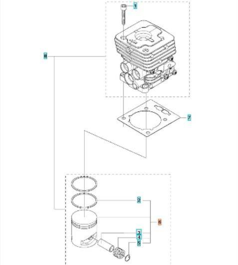 Tłok KPL Husqvarna 535 335 336 333