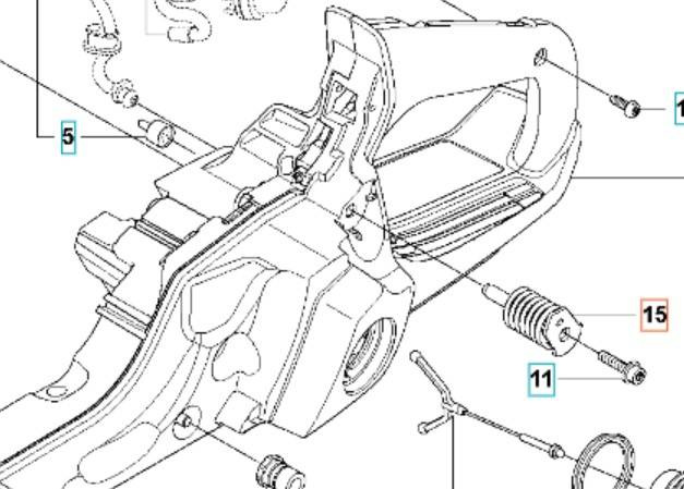 Amortyzator Husqvarna 550 545 nowy Lewa strona