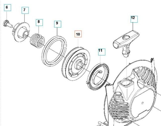 Koło rozrusznika Husqvarna 525 RX