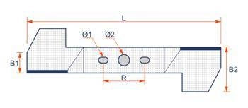 Nóż kosiarka Husqvarna LC 348