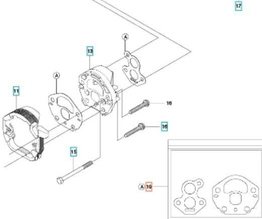 ZESTAW USZCZELEK GAŹNIKA Husqvarna 236