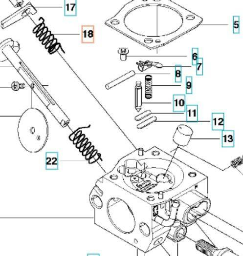 Sprężyna gaźnika Husqvarna 340 350 353