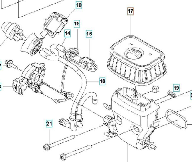 Filtr powietrza Husqvarna do Mark II 545 550 XP/G