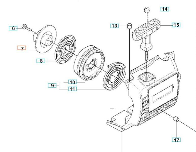 Koło rozrusznika Husqvarna 128 R