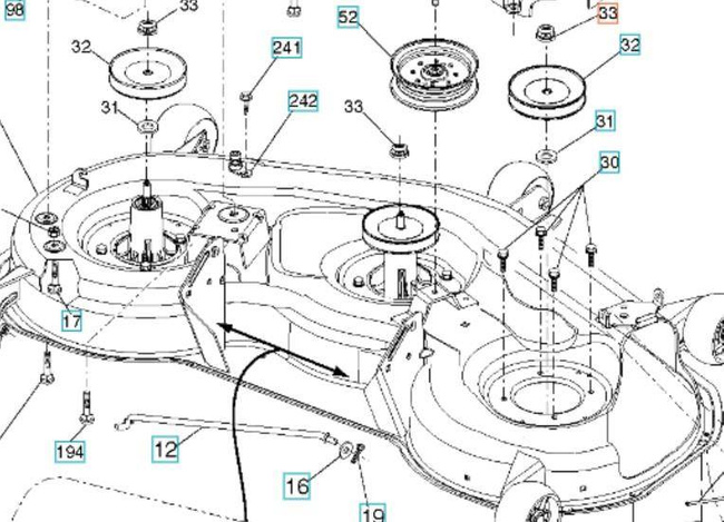 Nakrętka traktorek Husqvarna YTH2448 T