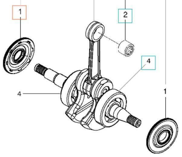 Uszczelniacz wału Husqvrarna 235