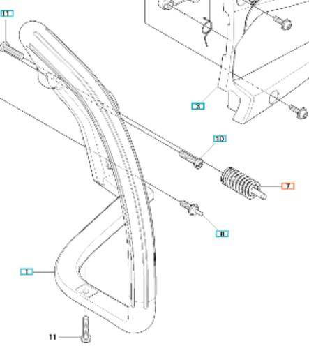 Amortyzator Husqvarna 235 236 240 do cylindra