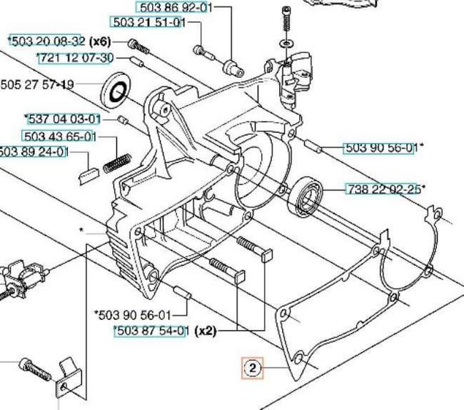 Zestaw uszczelek Husqvarna 357 359