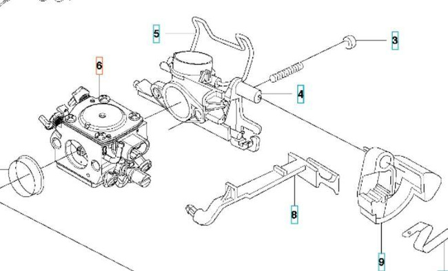 Gaźnik Husqvarna 346 353