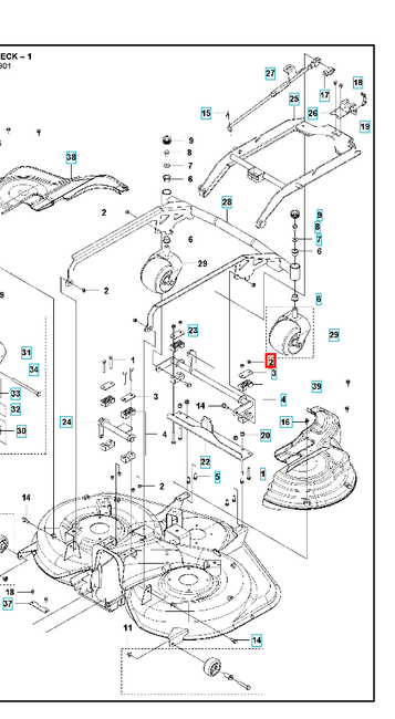 Nakrętka samozaciskowa Husqvarna 102,112,122,132