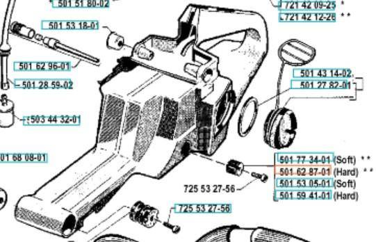 Amortyzator Husqvarna242 272 XP
