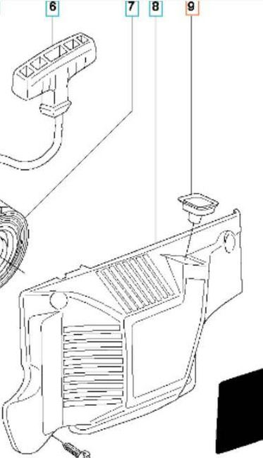 Tuleja linki rozrusznika kwadratowa Husqvarna