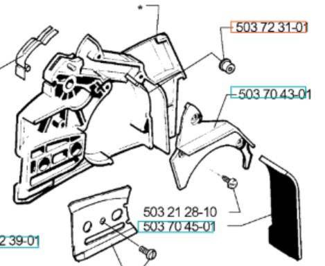 Tuleja Husqvarna 254 XP
