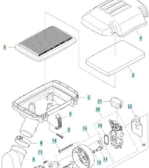 Filtr powietrza Husqvarna