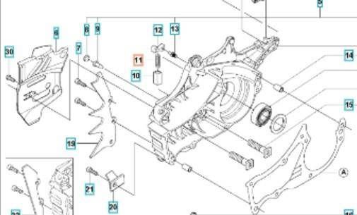 Sprężyna hamulca Husqvarna mała 340 346 353