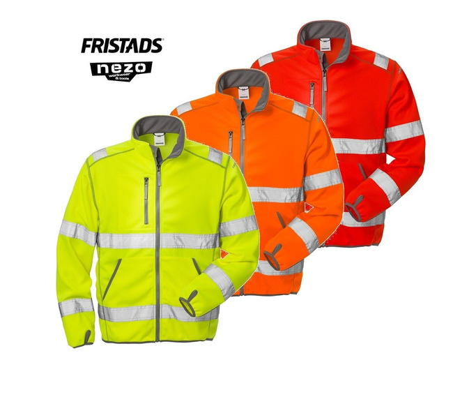 KURTKA ODBLASKOWA SOFTSHELL FRISTADS HI-VIZ KLASY 3 4840 SSL