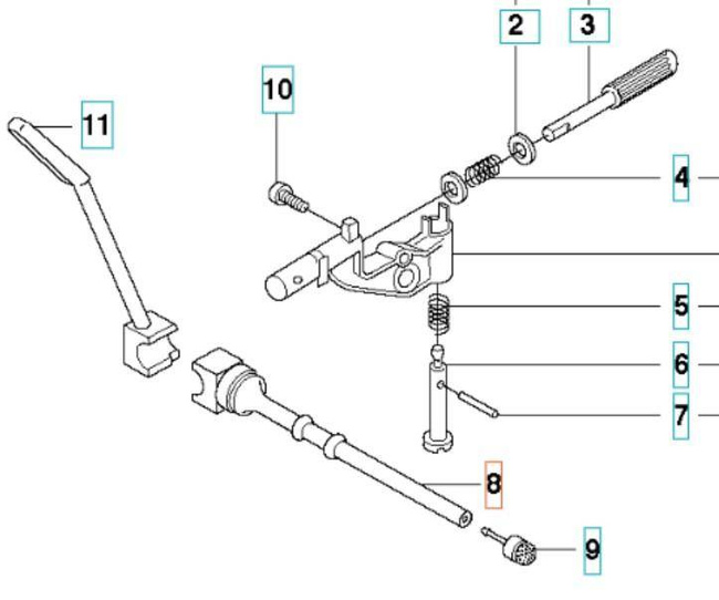 Przewód pompy oleju Husqvarna 346 353 357 359dolny