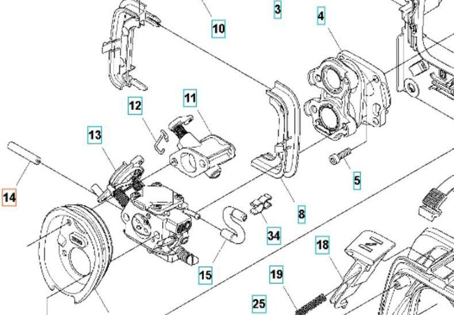 Przewód paliwa Husqvarna krótki