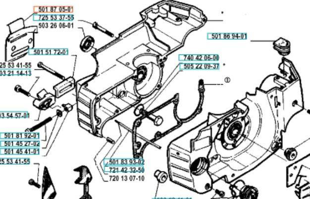 Osłona karteru Husqvarna 254
