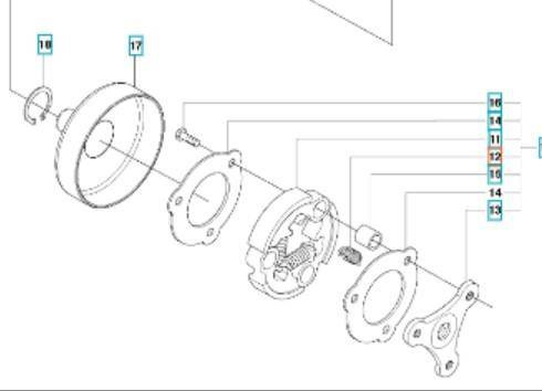 Sprężyna sprzęgła Husqvarna