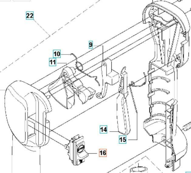 Wyłącznik Husqvarna 128 R 323 RII 545 rx