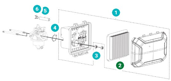 Filtr powietrza Kosiarka Husqavrna