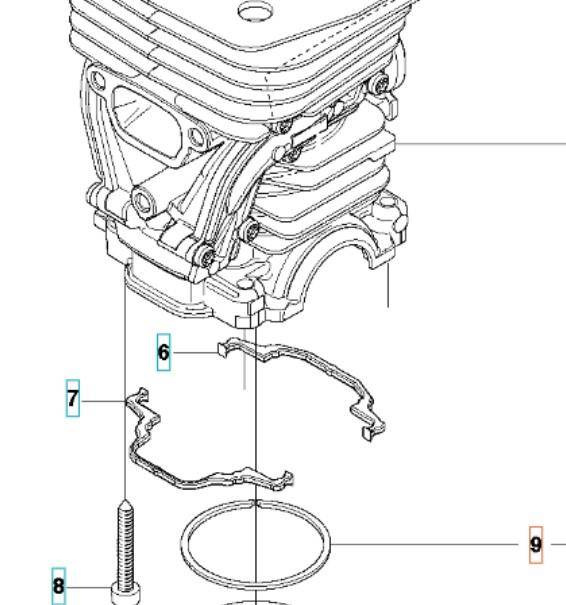 Pierścień tłoka Husqvarna 359,455